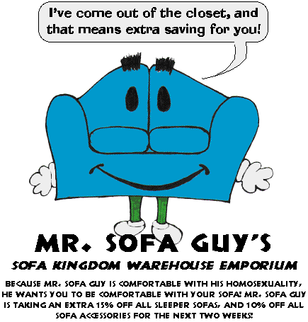 Mr. Sofa Guy is Having a Sale!